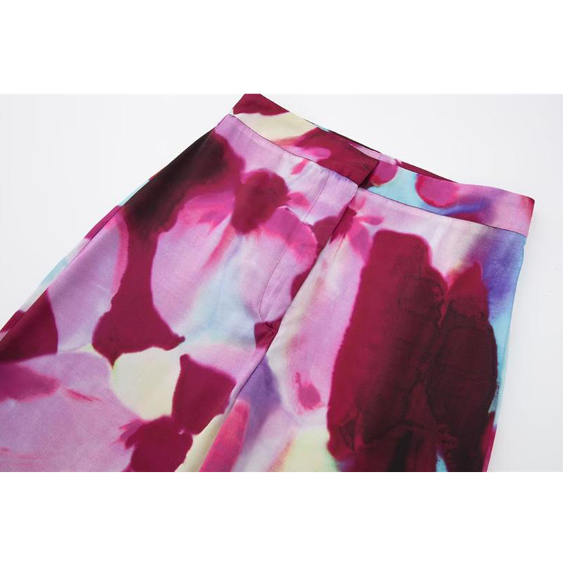 Blazer 2 Piece Set 2022 Φθινόπωρο Νέα Μόδα Print Κοστούμι με λεπτή εφαρμογή V-λαιμόκοψη Κοστούμια σακάκι Κομψά, κομψά, επίσημα κοστούμια γραφείου Casual