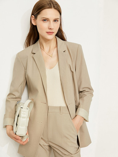 Amii Μινιμαλισμός Γυναικείο Γυναικείο Σακάκι Ψηλόμεσο Σακάκι Γυναικείο Παντελόνι Γυναικείο Παλτό Γυναικείο Παντελόνι 12160022