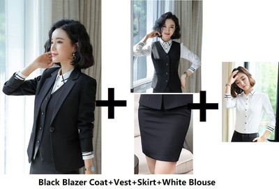 Ametlik vormiriietus Pükskostüümid naistele Ärirõivad Ülikonnad Sügis-talv Professionaalsed naiste kontoribleiserid, hallid