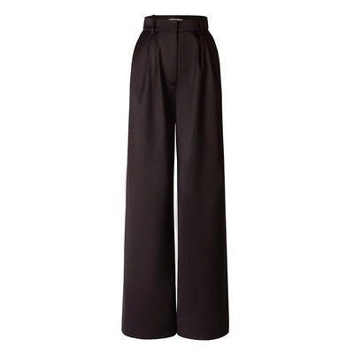 AEL Vintage φθινοπωρινό γυναικείο κοστούμι παντελόνι Σκούρο καφέ Φαρδύ σακάκι μπλέιζερ Παντελόνι με φαρδύ πόδι Σετ γραφείου (παντελόνι και μπλέιζερ πωλούνται ξεχωριστά)