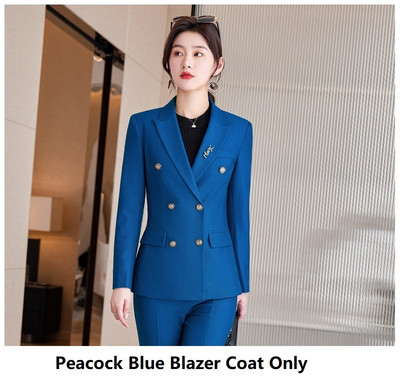 Visokokvalitetna tkanina Formalna profesionalna ženska poslovna radna odjeća Odijela OL stilovi Sakoi za intervjue za karijeru Komplet hlača Odijela s hlačama