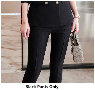 Visokokvalitetna tkanina Formalna profesionalna ženska poslovna radna odjeća Odijela OL stilovi Sakoi za intervjue za karijeru Komplet hlača Odijela s hlačama