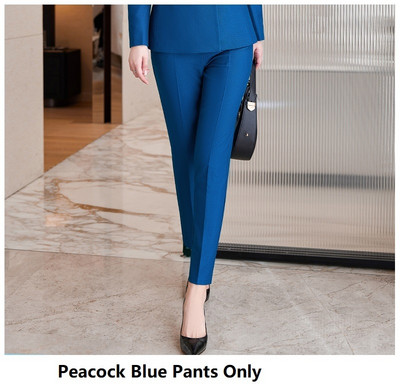 Visokokvalitetna tkanina Formalna profesionalna ženska poslovna radna odjeća Odijela OL stilovi Sakoi za intervjue za karijeru Komplet hlača Odijela s hlačama