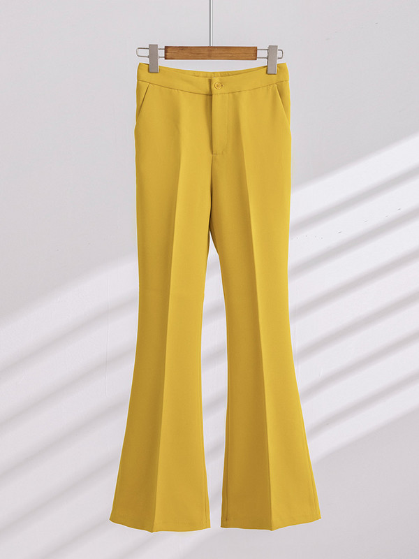 Μόδα Φθινοπωρινό χειμωνιάτικο γυναικείο κοστούμι παντελόνι Επίσημο γραφείο Γυναικεία επαγγελματικά ρούχα σετ 2 τεμαχίων Γυναικείο μακρυμάνικο σακάκι και παντελόνι