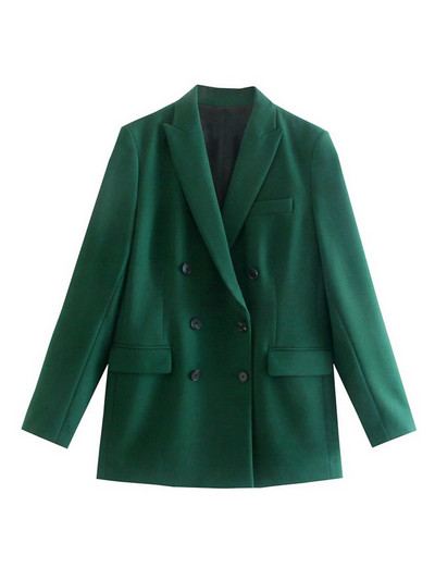 Wixra naiste vabaaja bleiser, kaherealine High Street pikkade varrukatega 2021 uus sügiskevadine vintage mantel