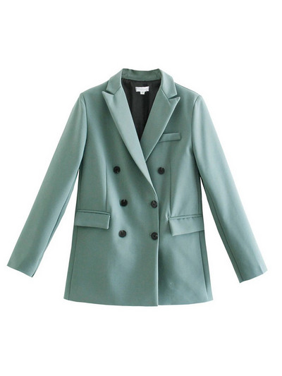 Wixra naiste vabaaja bleiser, kaherealine High Street pikkade varrukatega 2021 uus sügiskevadine vintage mantel