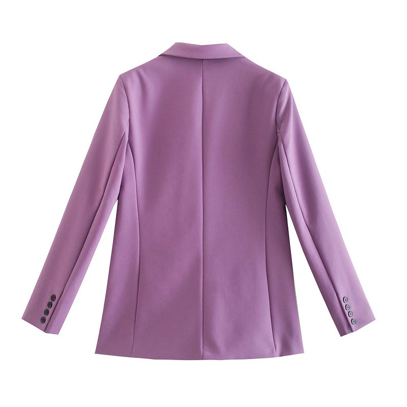 Wixra naiste vabaaja bleiser, kaherealine High Street pikkade varrukatega 2021 uus sügiskevadine vintage mantel