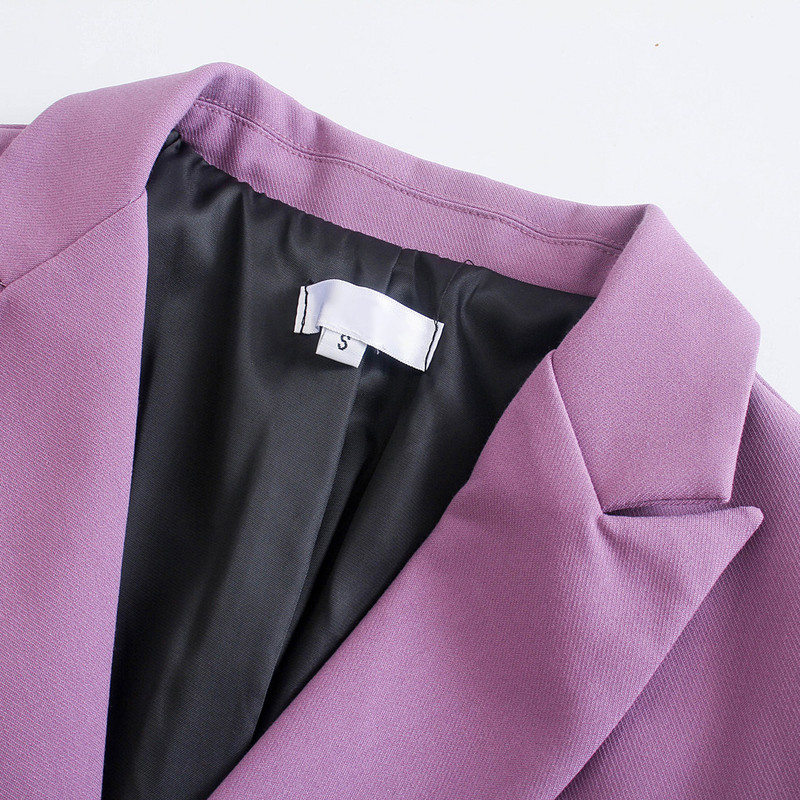 Wixra naiste vabaaja bleiser, kaherealine High Street pikkade varrukatega 2021 uus sügiskevadine vintage mantel