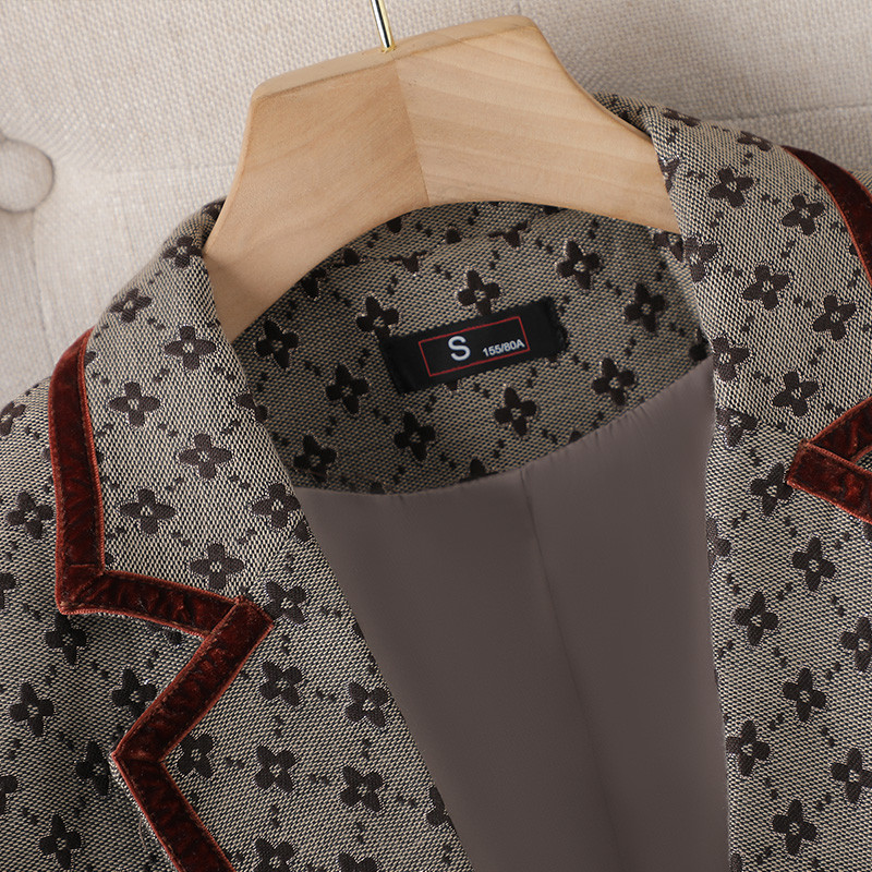 2022 Κορεάτικο φθινόπωρο επίσημο γυναικείο επαγγελματικό κοστούμι Khaki Blazer Γυναικεία επαγγελματικά κοστούμια με σετ Εργασιακό φόρεμα γραφείου Χειμερινό casual παντελόνι