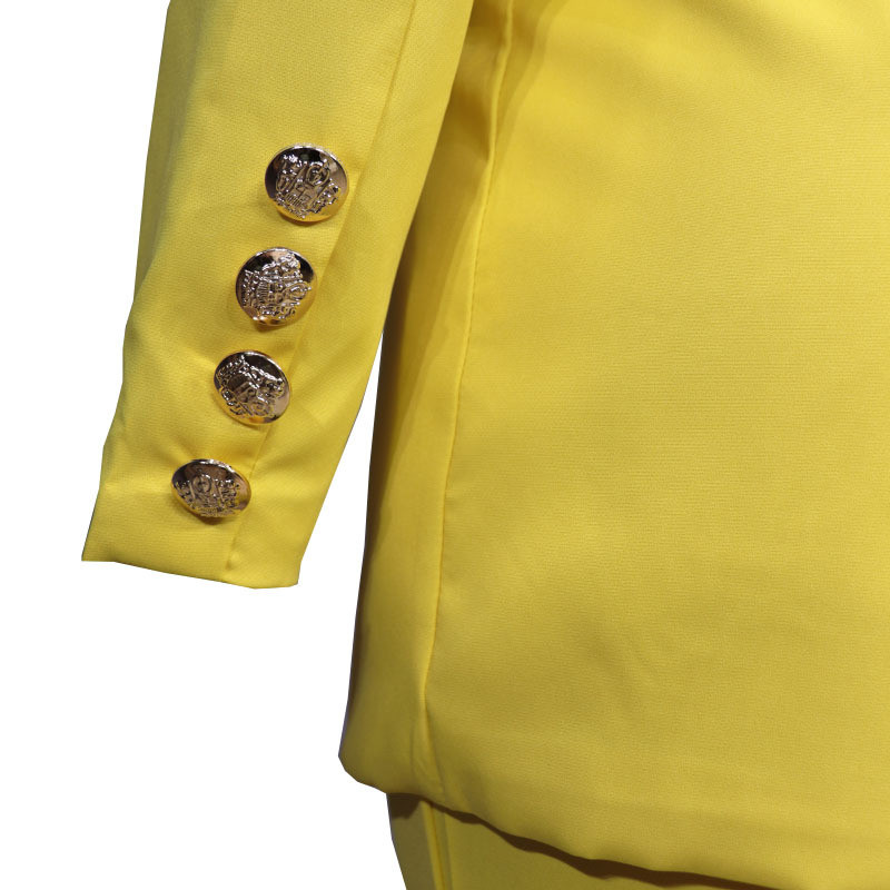 Set de costum pentru damă, toamna 2022, nou, culoare uni, costum casual, pantaloni largi, costum, set din două piese, costum pentru femei, set de blazer, seturi de birou