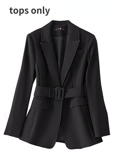 Lilla pika ülikonna jope ja püksid 2-osaline vööga naiste kevad- ja sügisene 2022 uus vöökomplekt, ülimoodne temperament ülikond