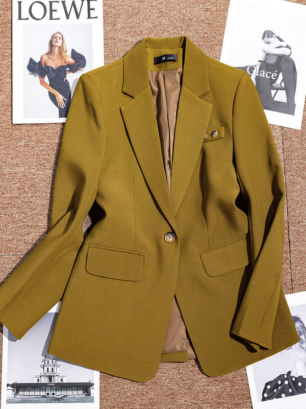 Svinīgs žakete gabalam Biroja bikses, dzeltens un rozā jaka, sieviešu bikses, 2 darba sieviešu uzvalks, melns komplekts