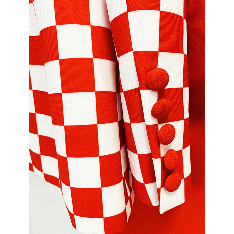 Pantaloni de înaltă calitate Blazer costume femei elegante, elegant, 2022, nou costum de pista de designer, cu un singur buton, blazer roșu, seturi de pantaloni evazați