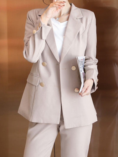 Γυναικείες ανοιξιάτικες φθινοπωρινές κομψές κοστούμια παντελόνι για γυναίκες Γυναικεία casual Business 2 τεμάχια Σετ Γυναικεία Μόδα Εργασίας Παντελόνι Κοστούμι