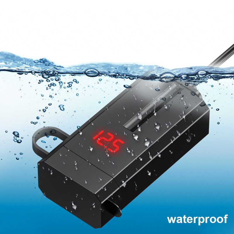 Gadpow 12V USB motociklo lizdas QC3.0 Cell Quick vandeniui atsparus motociklo USB lizdas su voltmetro motociklo USB įkrovikliu