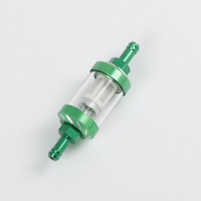 Pārdošanā 8mm/0,31" CNC alumīnija sakausējuma stikla motociklu gāzes degvielas benzīna eļļas filtra Moto aksesuāri ATV Dirt Pit Bike Motocr