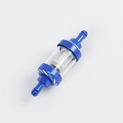 Pārdošanā 8mm/0,31" CNC alumīnija sakausējuma stikla motociklu gāzes degvielas benzīna eļļas filtra Moto aksesuāri ATV Dirt Pit Bike Motocr