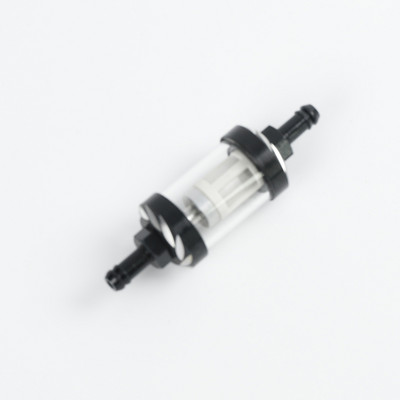 Pārdošanā 8mm/0,31" CNC alumīnija sakausējuma stikla motociklu gāzes degvielas benzīna eļļas filtra Moto aksesuāri ATV Dirt Pit Bike Motocr