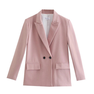 2021 sacou + pantaloni set 2 piese femei Blazer costum birou maneci lungi + pantaloni set 2 piese blazer traf seturi femei