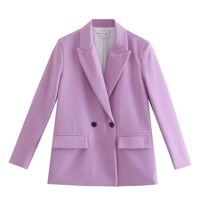 2021 sacou + pantaloni set 2 piese femei Blazer costum birou maneci lungi + pantaloni set 2 piese blazer traf seturi femei