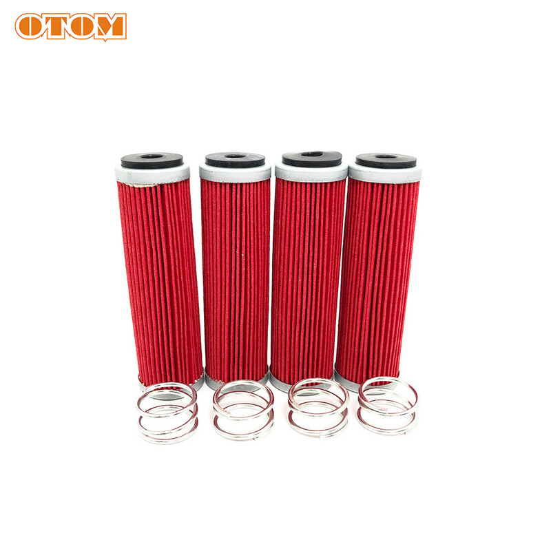 OTOM 2/4 vnt. motociklo alyvos filtro transmisijos kuro filtrai, skirti ZONGSHEN NC250 NC450 RX3 KAYO Motoland BSE purvo dviračio variklio daliai