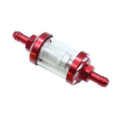 8 mm CNC alumīnija sakausējuma stikls motocikla gāzes degviela benzīna eļļas filtrs motociklu piederumi kvadracikliem, netīrumiem, motocikliem motokrosā