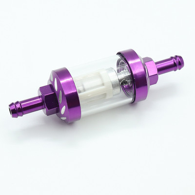 8 mm CNC alumīnija sakausējuma stikls motocikla gāzes degviela benzīna eļļas filtrs motociklu piederumi kvadracikliem, netīrumiem, motocikliem motokrosā