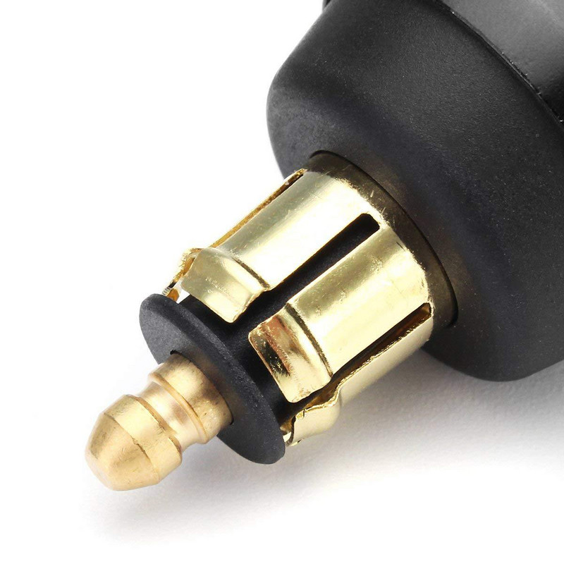 DIN „Hella“ kištukas prie greito įkrovimo 3.0 dvigubo USB įkroviklio adapterio, aliuminio su voltmetro jungikliu, skirtas BMW Triumph Tiger Ducati