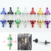 8 mm/0,31" CNC alumiiniumsulamist klaasist mootorratta gaas, bensiin, õlifilter Moto-tarvikud ATV Dirt Pit Bike motokrossi jaoks