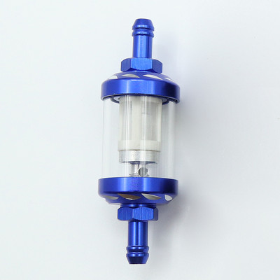 8 mm/0,31" CNC alumiiniumsulamist klaasist mootorratta gaas, bensiin, õlifilter Moto-tarvikud ATV Dirt Pit Bike motokrossi jaoks