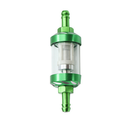 8 mm/0,31" CNC alumiiniumsulamist klaasist mootorratta gaas, bensiin, õlifilter Moto-tarvikud ATV Dirt Pit Bike motokrossi jaoks