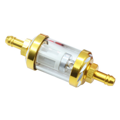 8 mm/0,31" CNC alumiiniumsulamist klaasist mootorratta gaas, bensiin, õlifilter Moto-tarvikud ATV Dirt Pit Bike motokrossi jaoks