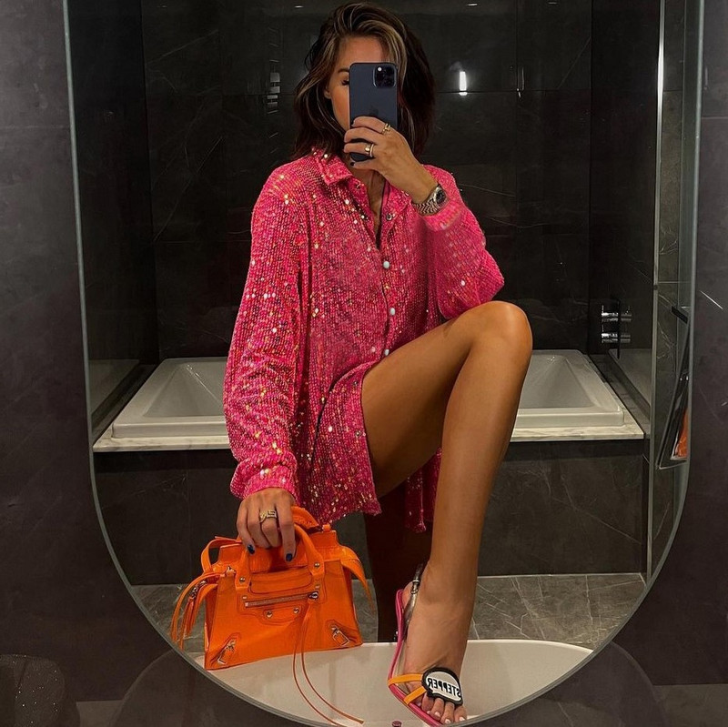 Costume de damă cu paiete verzi cu pantaloni, pentru petrecere, la modă strălucitoare, pentru femei, seturi de 3 piese, seturi de îmbrăcăminte unice, sutien roz sexy pentru femei 2022