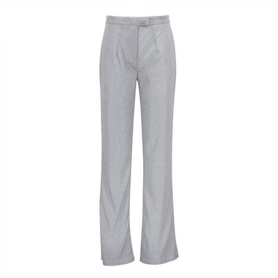 Sliver Sparkly ülisuured bleiserikomplektid naistele, naistele, vabaaja mantlite ja pükste komplektid, bleiser Femme Mujer Party