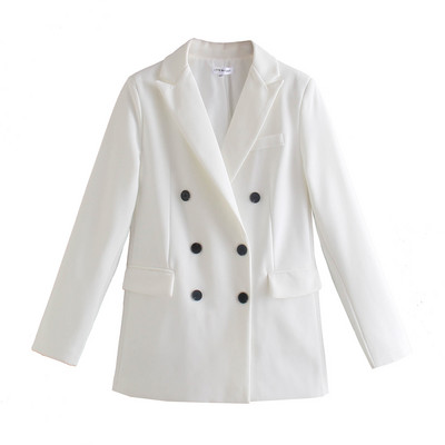 Κοστούμια για Γυναικείες Σακάκι Μπλέιζερ Παντελόνι Δύο Τεμάχια Σετ Μασίφ Στολή Γραφείου +Παντελόνι Παντελόνι 2022 TRAF Επαγγελματικά Ρούχα