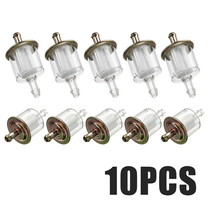 10 τμχ Φίλτρα καυσίμου αερίου για μοτοποδήλατο σκούτερ μοτοποδήλατο Dirt Bike ATV Go Kart Universal RV's Gas Fuel Modification Of Paper