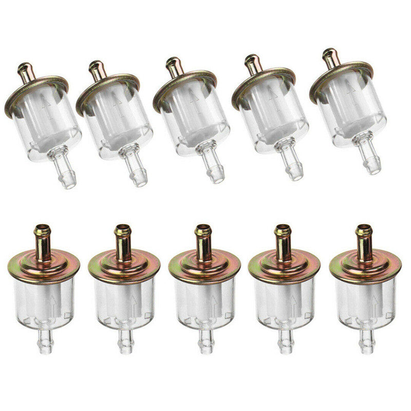 10 τμχ Φίλτρα καυσίμου αερίου για μοτοποδήλατο σκούτερ μοτοποδήλατο Dirt Bike ATV Go Kart Universal RV's Gas Fuel Modification Of Paper