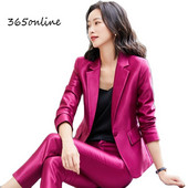 Modele de uniforme formale Costume cu pantaloni pentru doamne Imbracaminte de lucru profesionale de toamna iarna Seturi de blaze de afaceri din tesatura de inalta calitate