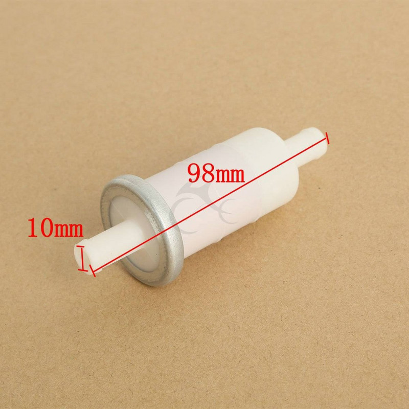 Filtru de combustibil pentru motocicleta 3/8" 10mm Linie de combustibil pentru Kawasaki Yamaha Suzuki Polaris Honda CBR600 1000 F VT750 600 VT1100 GL1800 GL1500