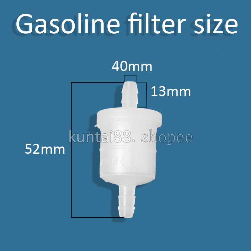 10 τμχ Φίλτρο καυσίμου βενζίνης βενζίνης Universal μοτοσικλέτας φίλτρο λαδιού βενζίνης για σκούτερ μοτοσικλέτας μοτοποδήλατο σκούτερ βρωμιάς ποδήλατο ATV Φίλτρο καυσίμου