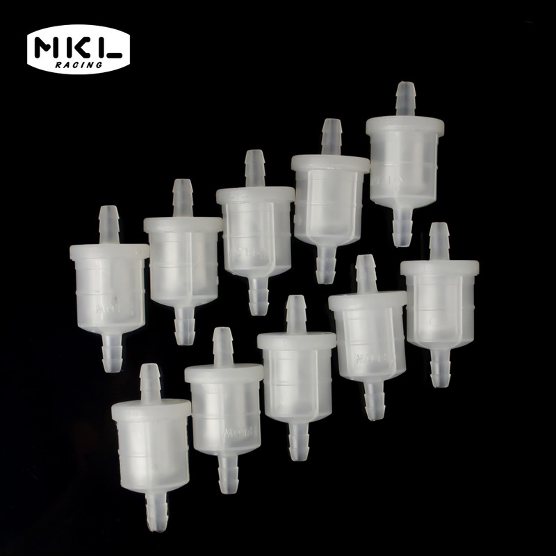 10 τμχ Φίλτρο καυσίμου βενζίνης βενζίνης Universal μοτοσικλέτας φίλτρο λαδιού βενζίνης για σκούτερ μοτοσικλέτας μοτοποδήλατο σκούτερ βρωμιάς ποδήλατο ATV Φίλτρο καυσίμου