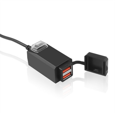 QC3.0 USB μοτοσικλέτας αδιάβροχη υποδοχή διπλής USB γρήγορης αλλαγής 3.0 5V αδιάβροχο τροφοδοτικό για πλοήγηση τηλεφώνου