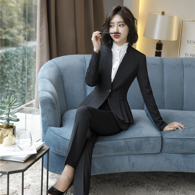 2022 Moda Business Costume Pantaloni Femei Set 2 Piese Office Lady Pantaloni Jachetă Set Blazer Costum Formal De Lucru Tinuta Femeie Haine