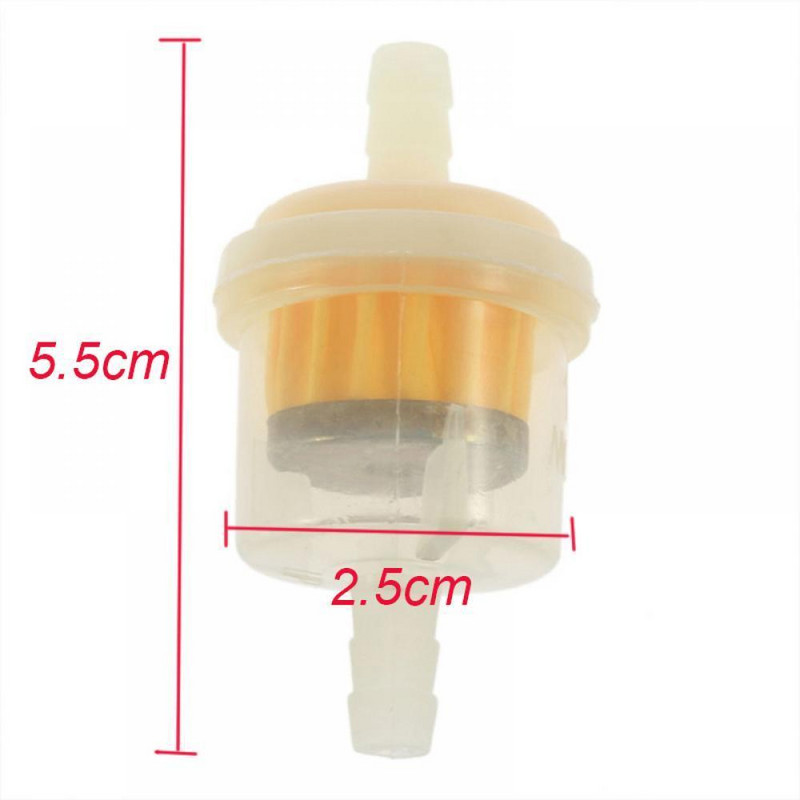 1/4/10PCS Professional Universal Hose Mini Clear Inline Motorcycle Scooter Φίλτρα λαδιού βενζίνης