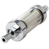 Filtru de combustibil în linie Accesoriu practic Benzină Auto Benzină Transparentă Instalare ușoară Dispozitiv de curățare a uleiului lavabil Motocicletă Metal