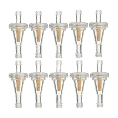 Universal 10Pcs/Set Φίλτρο καυσίμου μοτοσικλέτας Κινητήρας μοτοσικλέτας Inline Carb Φίλτρο αερίου καυσίμου βενζίνης μοτοσικλέτας Φίλτρα λαδιού κινητήρα