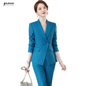 Naviu 2022 Winter Two Pieces Σετ Γυναικείο Παντελόνι Κοστούμι μακρυμάνικο σακάκι και παντελόνι Γυναικεία επίσημη στολή εργασίας