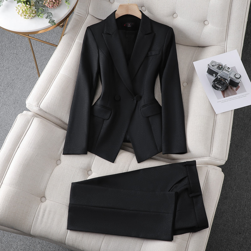Naviu 2022 Winter Two Pieces Σετ Γυναικείο Παντελόνι Κοστούμι μακρυμάνικο σακάκι και παντελόνι Γυναικεία επίσημη στολή εργασίας