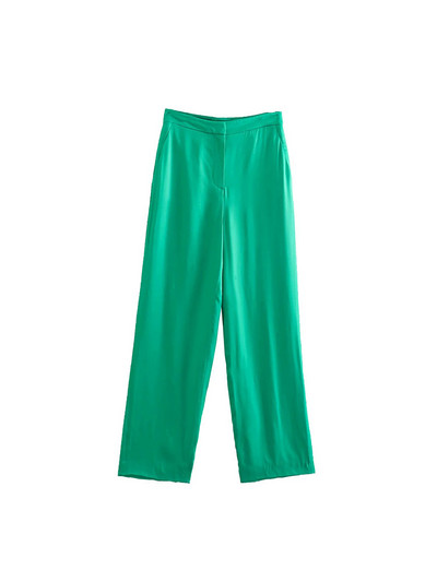 Set Femeie 2 Piese Sacouri Galbene Femei Cu Curea Primavara Office Lady Costume Blazer Dama Picior Lat Seturi Pantaloni Elegante Femei