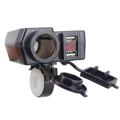 Accesorii pentru motociclete Priză pentru brichetă Putere 5V 4.2A Portabil Impermeabil Motocicletă Încărcător USB dublu 12V-24V pentru telefon